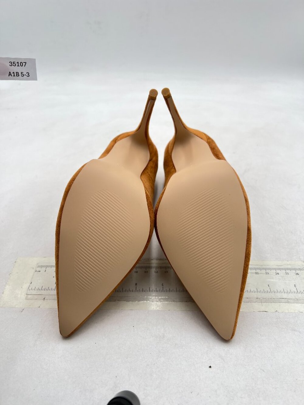 FSJ Brown Suede Pointed Toe High Heels Sexy Stiletto Pumps Office Lady Shoes - Picture 6 of 7
